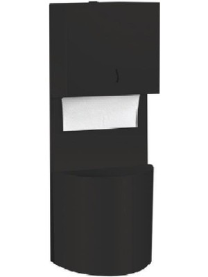 MaxiFlow Çöp Kovalı Kağıtlık 400LÜK Düz 105X27,5X12CM Siyah