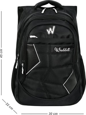 Waddell 1900 Denye Siyah Sırt Çantası 4052-G