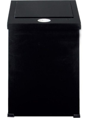 MaxiFlow Sallanır Kapak Çöp Kovası 36LT 24*28*65CM  Siyah