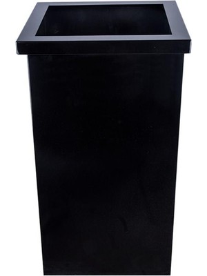 MaxiFlow Açık Kapak Çöp Kovası 36LT 42CM Siyah