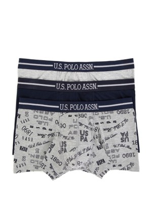 U.S. Polo Assn. Erkek Gri Melanj İç Giyim Alt 50301678-VR086