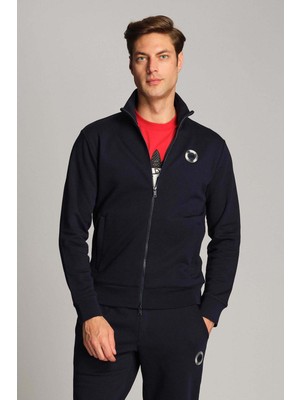 Ruck&Maul Ruck & Maul % 100 Pamuk Regular Fit Fermuarlı Dik Yaka Sweat Erkek Sweat RMM541300005 23307