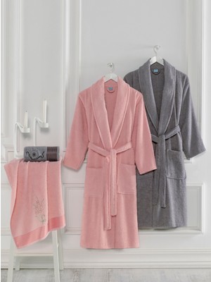 Roko Villa Havlu Hediyeli Çift Kişilik Bornoz Set
