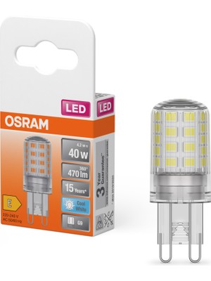 Osram LED 4.2W 4000K 470LM G9 Duy Kırık Beyaz Işık Ampul