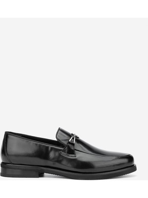 Valmenti Erkek  Deri Siyah Açma Loafer Ayakkabı 183 29751 Erk Ayk Y24 Sıyah Acma