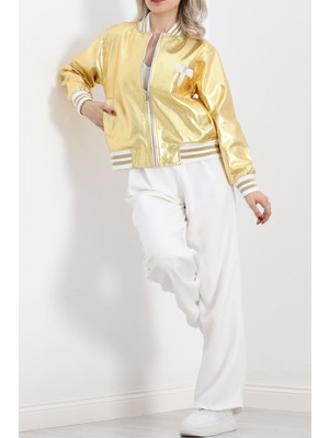 Varak Bomber Ceket Gold