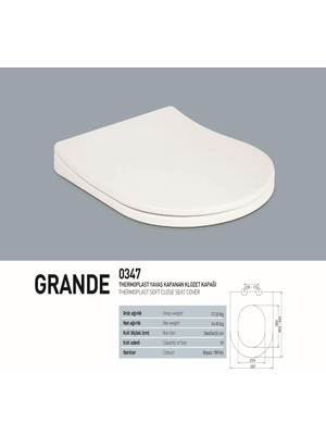 Nkp Klozet Kapağı Yvş.üst.sık.(Ther.grande)