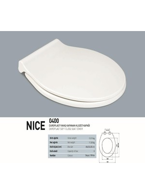 Nkp Klozet Kapağı Yvş.üst.sık.mtl.ment.(Duro.nıce)