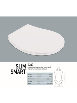 Nkp Klozet Kapağı Yvş.üst.sık.(Ther.slim Smart)