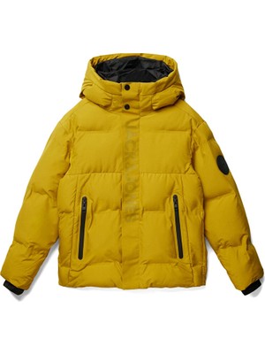 Jack & Jones Jack Jones Jcoalpha Puffer Jnr Çocuk Günlük Mont 12262162-GOLDEN-PALM Sarı