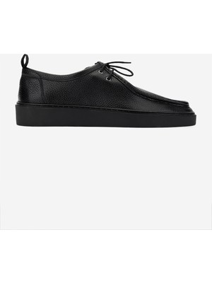 Valmenti Erkek  Deri Siyah Floter Casual Ayakkabı 987 138 Erk Ayk SK24-25 Sıyah Fltr