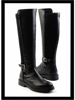 Bambi Siyah   Kadın Çizme K03047001209