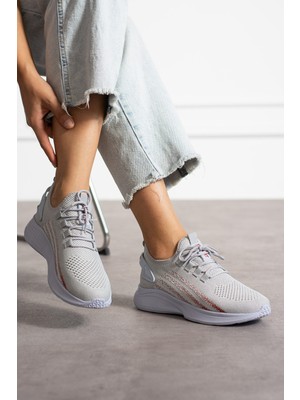 Buz Turuncu Unisex Yıkanabilir Rahat Hava Alabilen Kokusuz Triko Spor Ayakkabı Sneaker 015