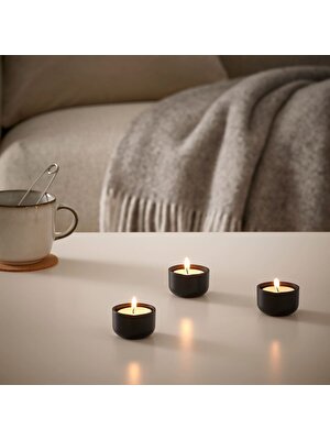 Tealight Mum, Beyaz, 4 Saat, 50 Adet