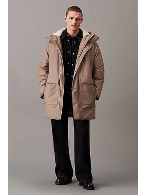 Calvin Klein Warm Cotton Nylon Long Parka