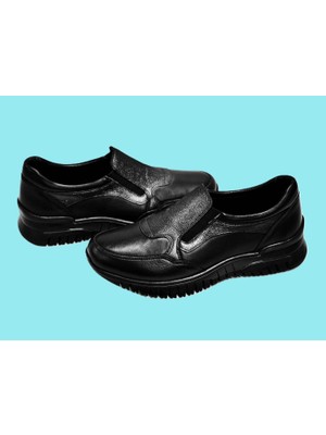 Kafkaslar Ayakkabı  Deri Kaymaz Taban Lastikli Ortopedik Günlük Kadın Ayakkabı