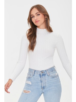 Forever 21 Balıkçı Yaka Bodysuit