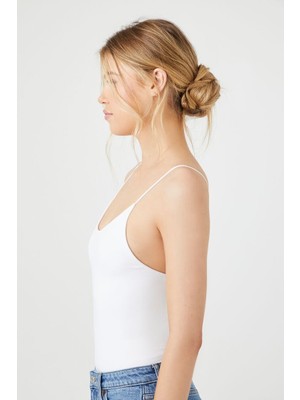 Forever 21 Dikişsiz Askılı Cami Bodysuit