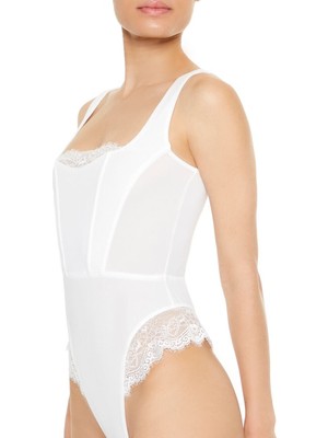 Forever 21 Dantelli Tanga Bodysuit