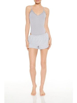 Forever 21 Dikişsiz Dantelli Bodysuit