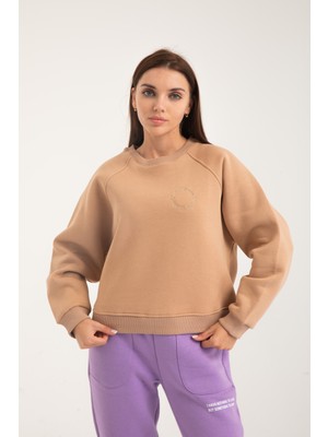 WKM GOLD Nakış Detaylı Şardonlu Sweatshirt