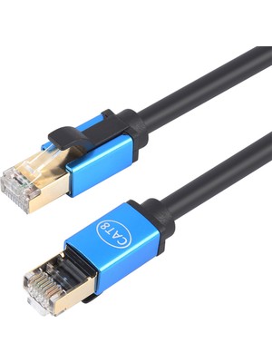Cat8 Ayt Cat8 Ethernet RJ45 Ethernet 1 Metre Kablo 40 Gbps Hız Destekli Internet Kablosu Jack Soketli Hazır Kablo
