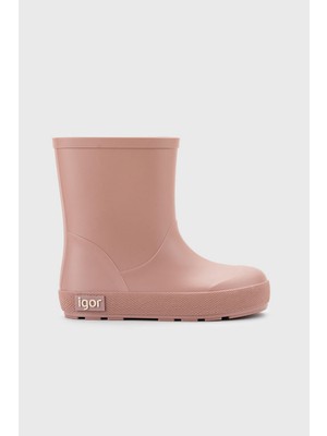 Igor Yogi Pembe Çocuk Yağmur Bot Çizme Rosa PVC Malzeme ile Kaymaz ve Su Geçirmez Özellikte