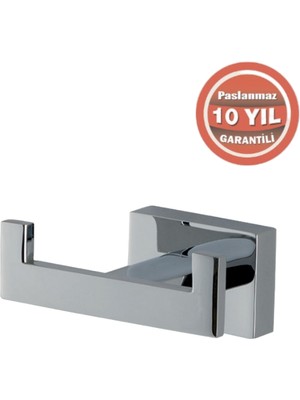 Çelik Banyo Paslanmaz Pirinç Kenzo 2’li Askılık