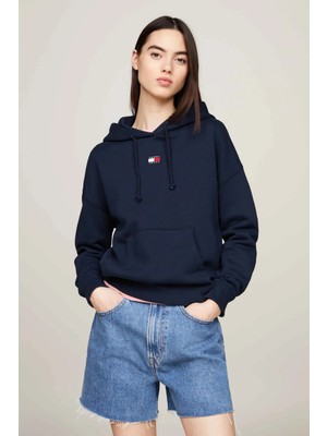 Kadın Tjw Bxy Logolu Kapüşonlu Sweatshirt - Lacivert