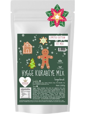 Hygge Foods 180 gr Zencefilli İnce Yılbaşı Kurabiye Mix El Yapımı Özel Günlere Uygun