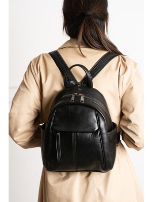 By Eduu Hakiki Deri Aa Kalite Desing Kadın Sırt Çantası