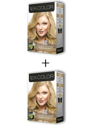 Sea Color 2X2 Tüp Krem Saç Boyası Seti Yoğun Sarı No:9.00