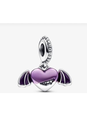 Hector Co Jewellery Vampir Kanatlı Kalp Sallantılı Charm