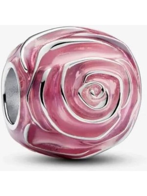 Hector Co Jewellery Açan Pembe Gül Charm