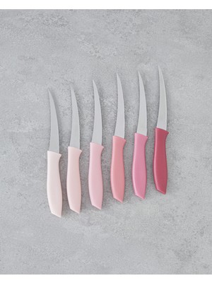 English Home Angelina Çelik 6'lı Bıçak 19,5 cm Pembe