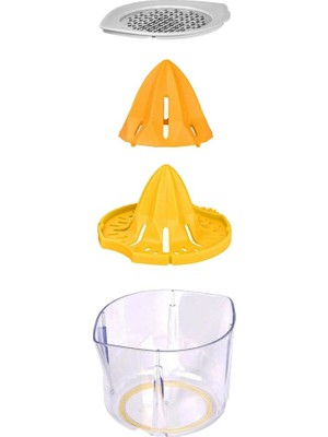 Go İthalat 4ın1 Rendeli Limon - Narenciye Sıkacak Ölçekli