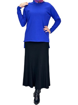 ottomanwear.com Rayonsuz Merserize Triko Tunik Saks OTW122