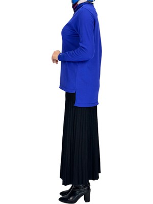 ottomanwear.com Rayonsuz Merserize Triko Tunik Saks OTW122