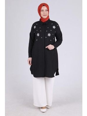 ottomanwear.com Büyük Beden Tunik Siyah Otw2337