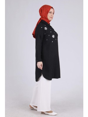 ottomanwear.com Büyük Beden Tunik Siyah Otw2337