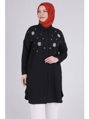 ottomanwear.com Büyük Beden Tunik Siyah Otw2337