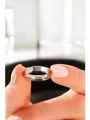 Moda Gümüş Evi 925 Ayar Gümüş Alyans, Nişan Yüzüğü, Erkek Alyans, Düz Alyans