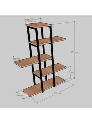 Abronya Dekoratif Saksılık Çiçeklik Metal Saksı Standı