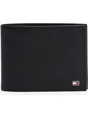 Tommy Hilfiger Erkek Bifold Deri Cüzdan - Siyah