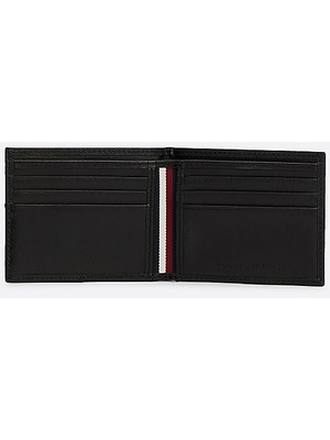 Tommy Hilfiger Erkek Saffiano Cüzdan - Siyah