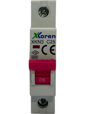 Xkoren 1 Fazlı 25 Amper C Tipi 6ka Otomatik Sigorta