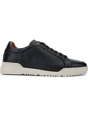 Tamer Tanca Erkek  Deri Siyah Floter Sneakers & Spor Ayakkabı 04 BNS011 Erk Ayk SK24-25 Sıyah Fltr