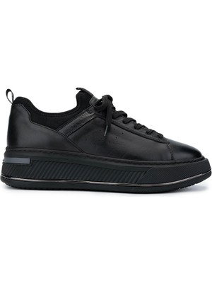 Tamer Tanca Erkek  Deri Siyah Analin Sneakers & Spor Ayakkabı 381 20550 Erk Ayk SK24-25 Sıyah Anl