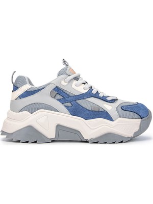 Tamer Tanca Kadın Vegan Gri Sneakers & Spor Ayakkabı 936 65137 Bn Ayk SK24-25 Grı/mavı