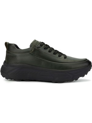 Tamer Tanca Erkek  Deri Haki Analin Sneakers & Spor Ayakkabı 381 20378 Erk Ayk SK24-25 Hakı Anl
